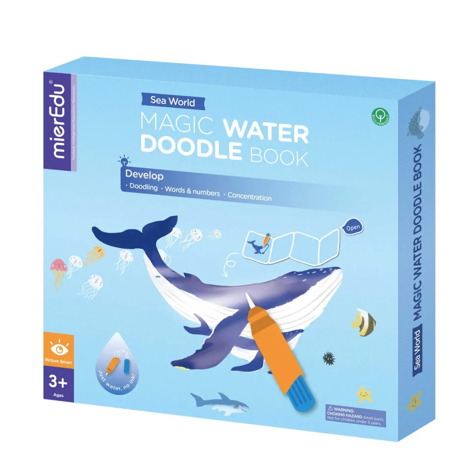 mierEdu Magic Water Doodle Book - Sea World