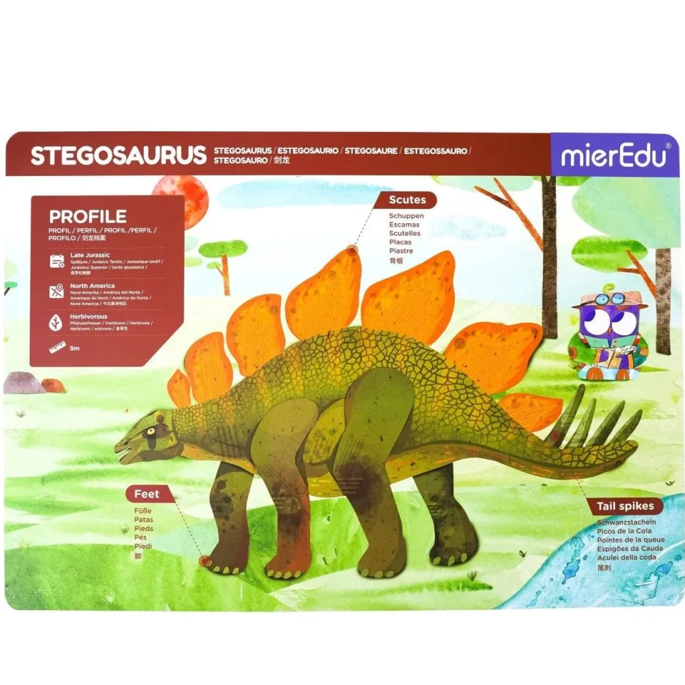 mierEdu Magnetic Pad - Stegosaurus