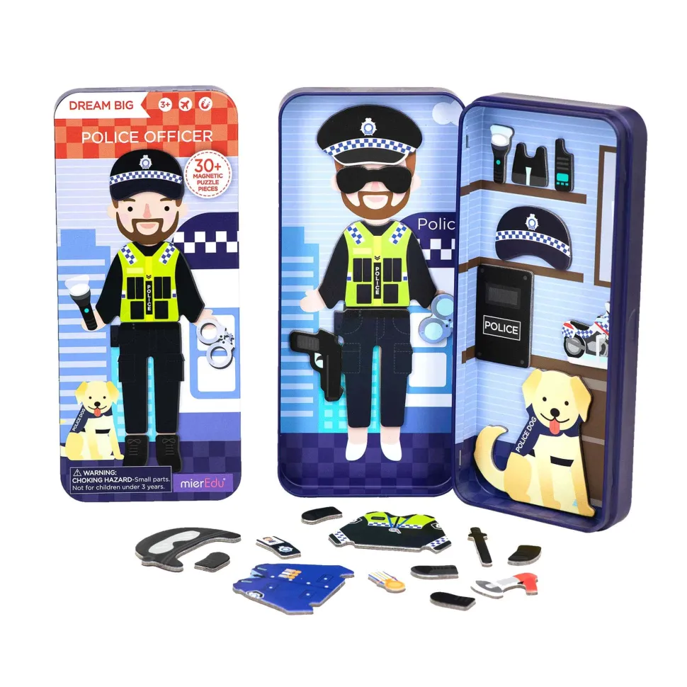 mierEdu Magnetic Puzzle Box - Police Officer