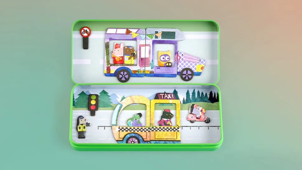 mierEdu Travel Magnetic Box - Cars