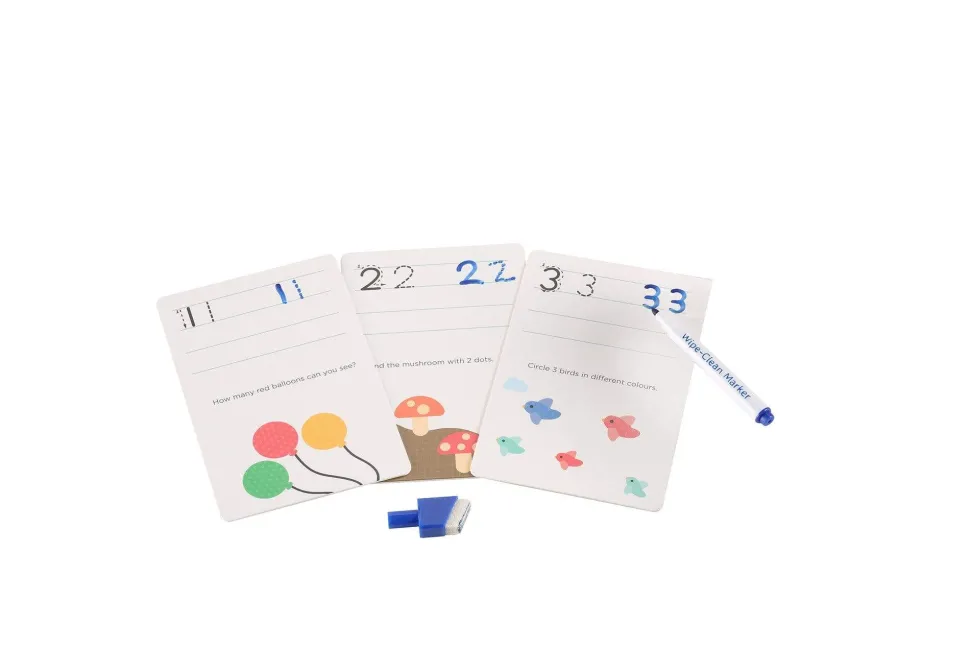 mierEdu Wipe Clean Activity Set - Numbers