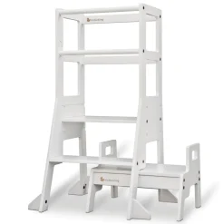 My Duckling Adjustable Learning Tower with Stool -White