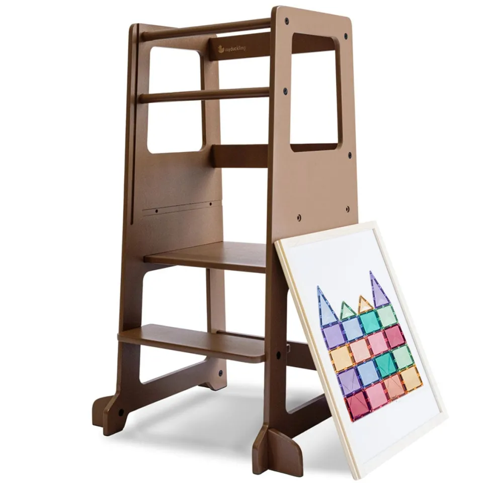 My Duckling Adjustable Learning Tower 2 in 1 –Walnut