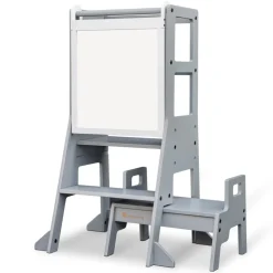 My Duckling Adjustable Learning Tower with Stool –Grey