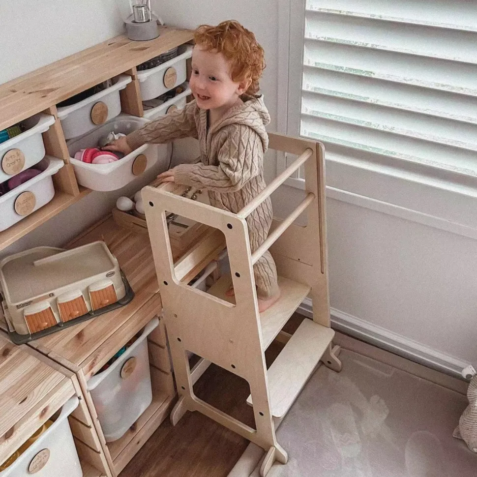 My Duckling Adjustable Learning Tower 2 in 1 –Natural