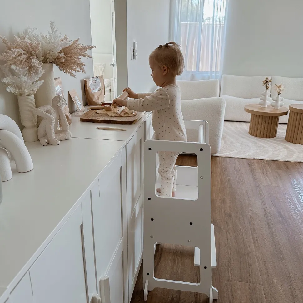 My Duckling Adjustable Learning Tower 2 in 1 –White