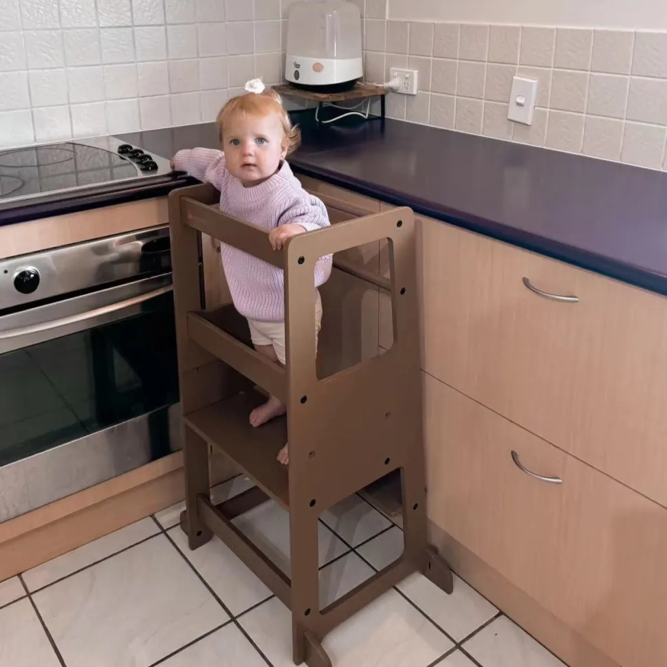 My Duckling Adjustable Learning Tower 2 in 1 –Walnut