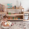 My Duckling Adjustable Solid Wood 3 Layer Storage Shelf