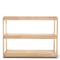 My Duckling Adjustable Solid Wood 3 Layer Storage Shelf