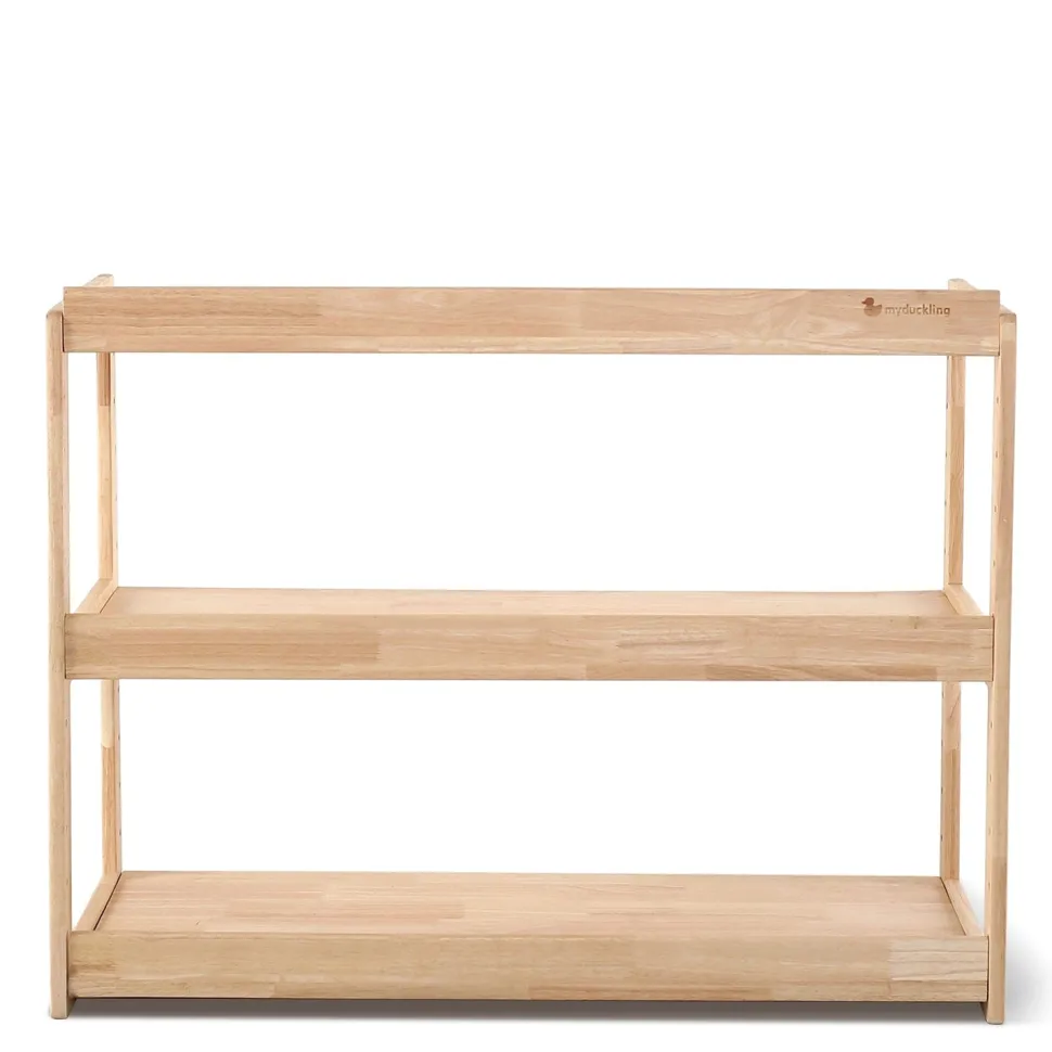 My Duckling Adjustable Solid Wood 3 Layer Storage Shelf