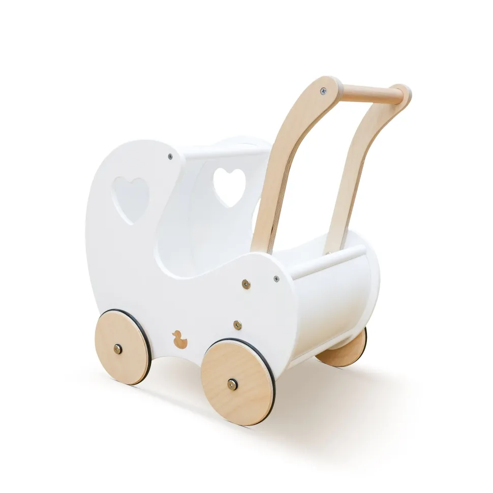 My Duckling Isla Doll Pram Walker - White