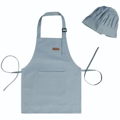My Duckling Kids Chef Apron & Hat Set-Blue