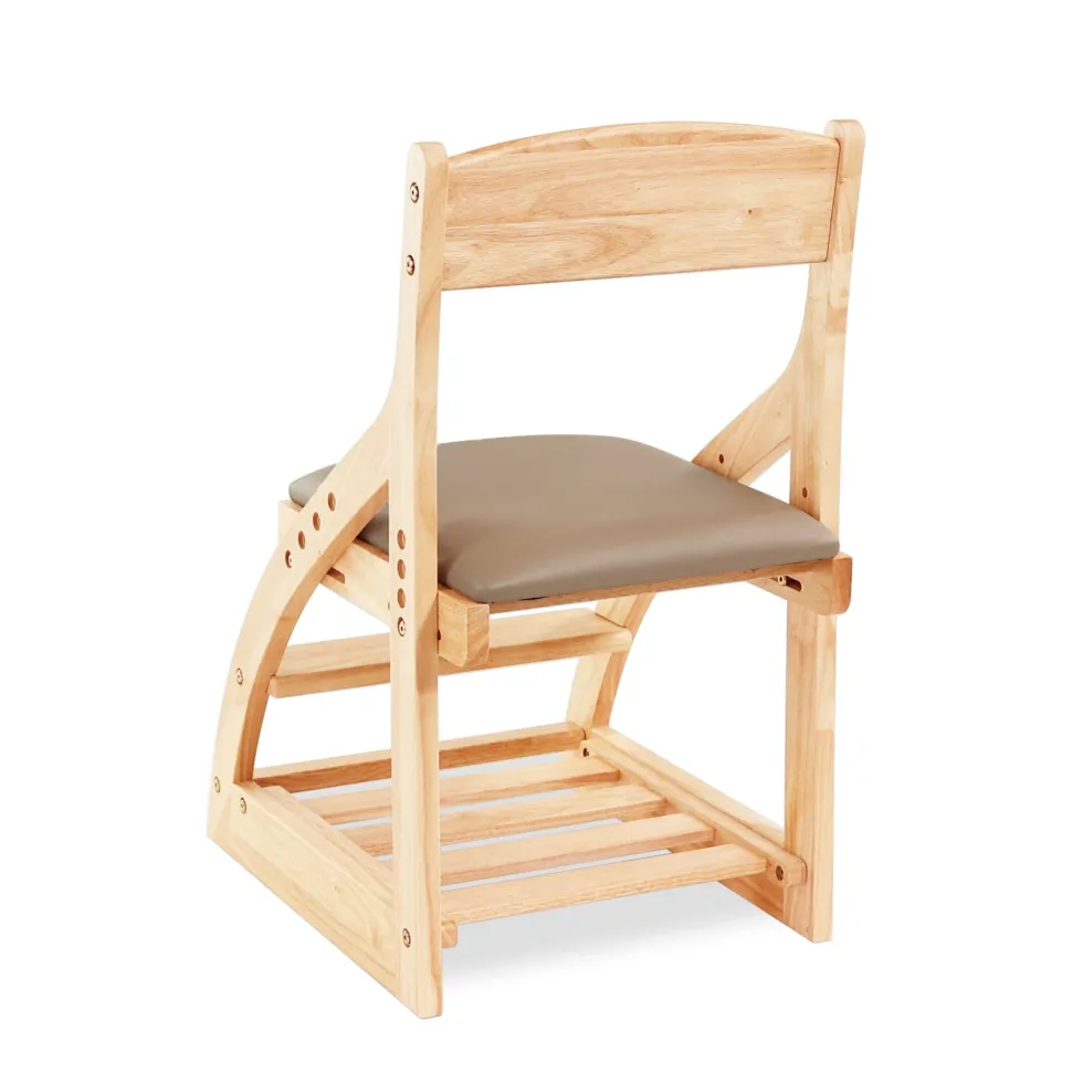 My Duckling Montessori Kids Height Adjustable Dining Chair - Khaki