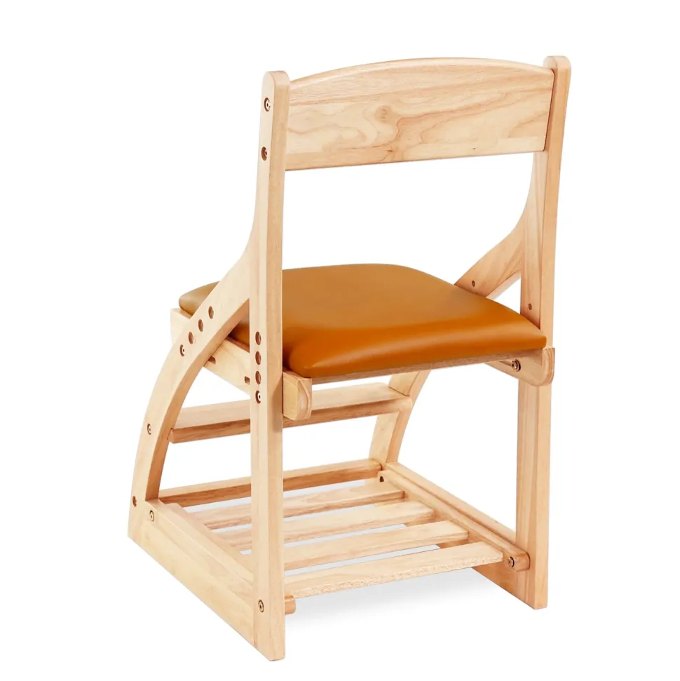My Duckling Montessori Kids Height Adjustable Dining Chair - Orange