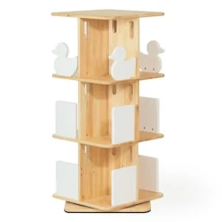 My Duckling Montessori Rotating Bookcase - Natural/White