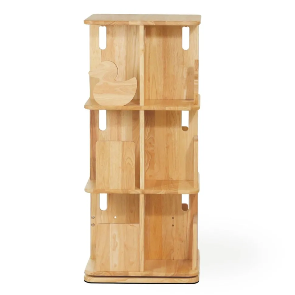 My Duckling Montessori Rotating Bookcase - Natural
