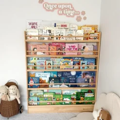 My Duckling NALA 5 Tier Adjustable Solid Wood Bookshelf