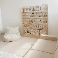 My Duckling NALA 5 Tier Adjustable Solid Wood Bookshelf