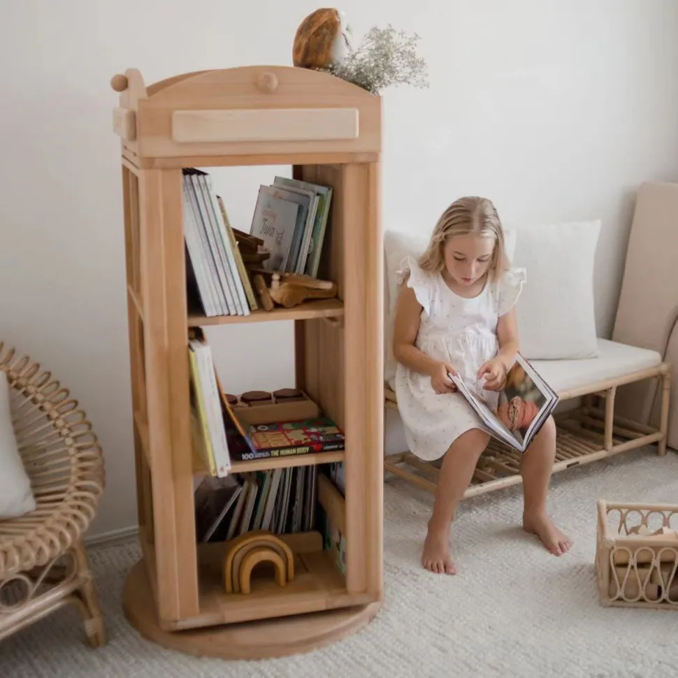 My Duckling Rotating Solid Wood Bookcase - London