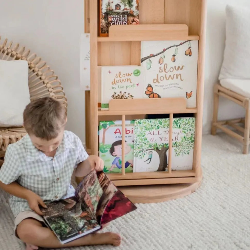 My Duckling Rotating Solid Wood Bookcase - London