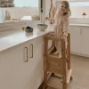 My Duckling Solid Wood Adjustable Learning Tower 2in1 - Deluxe