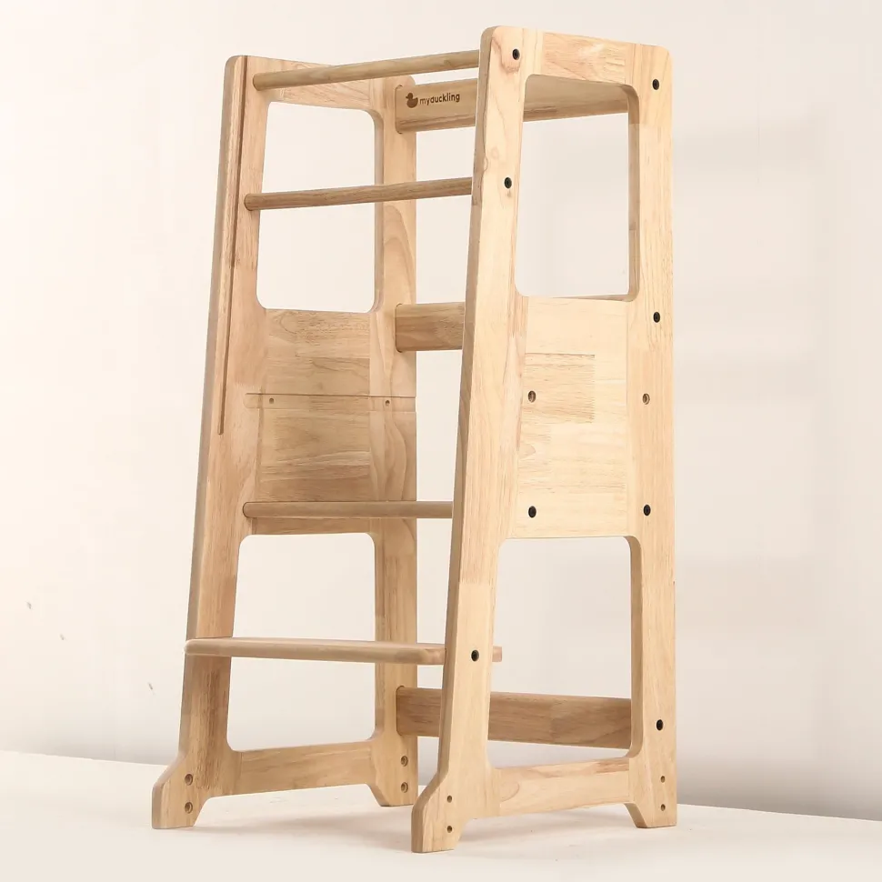 My Duckling Solid Wood Adjustable Learning Tower 2in1 - Deluxe
