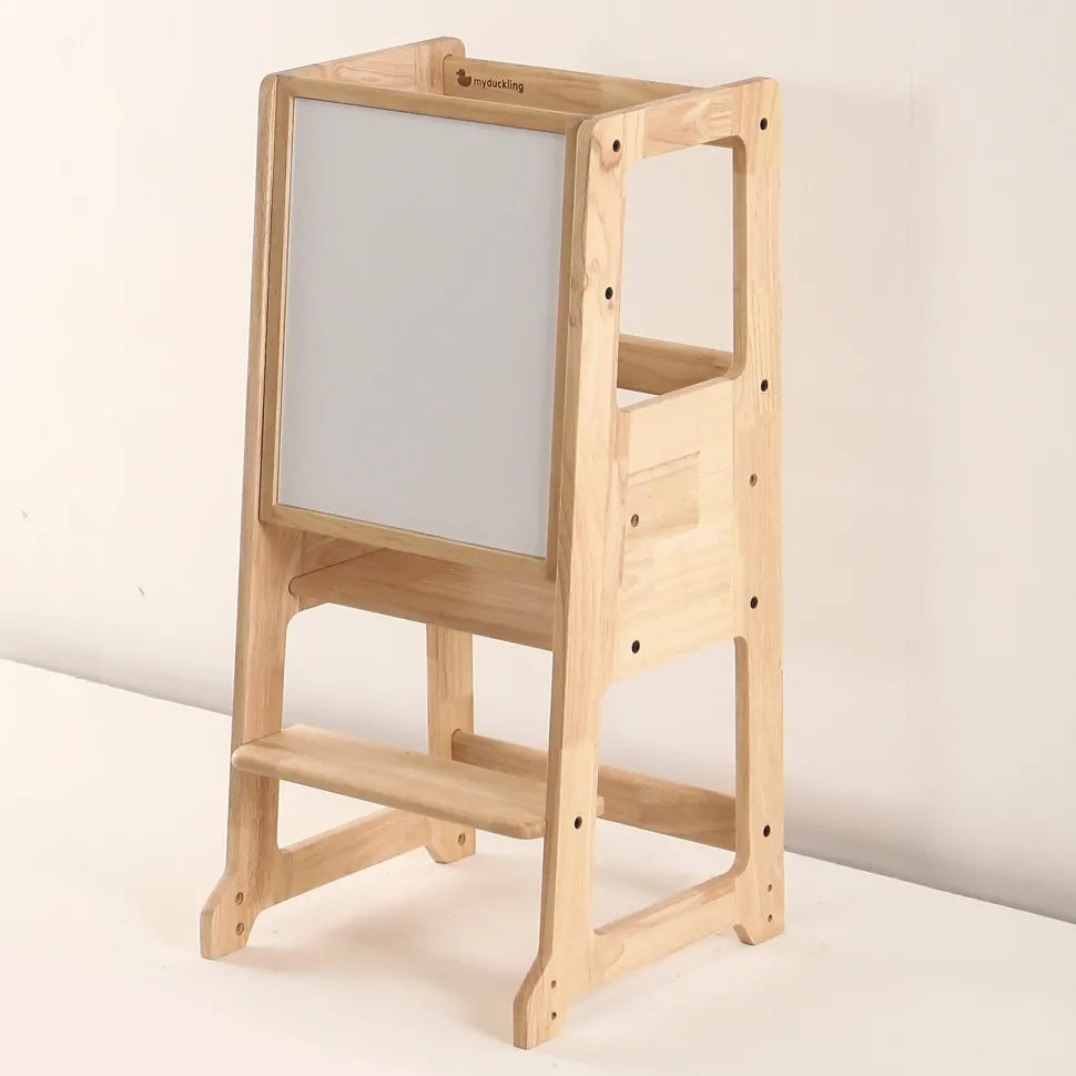 My Duckling Solid Wood Adjustable Learning Tower 2in1 - Deluxe