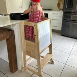 My Duckling Solid Wood Adjustable Learning Tower 2in1 - Deluxe