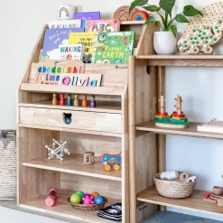 My Duckling Solid Wood 2in1 Display Bookcase (Bear)