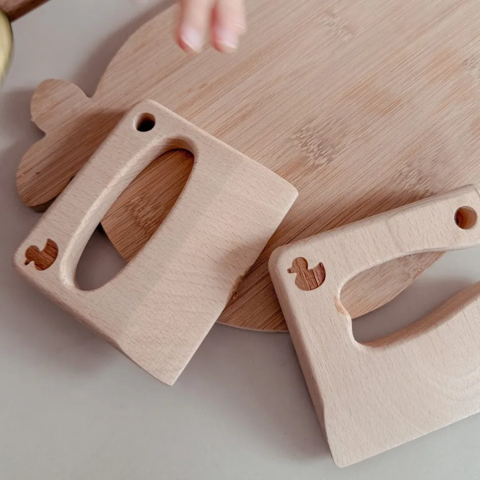 My Duckling Wooden Kids Cutting Knife Set