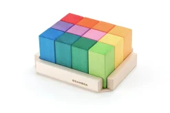 Ocamora 12 Rectangular Blocks - Coloured