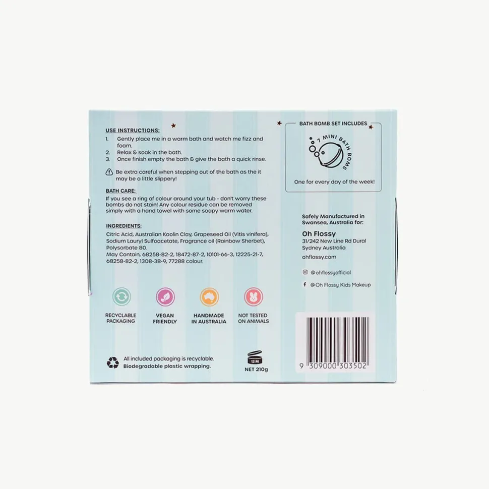 Oh Flossy Kids Mini Bath Bombs