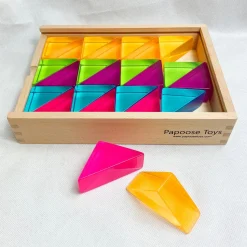 Papoose Lucite Large Triangles 24pc Set