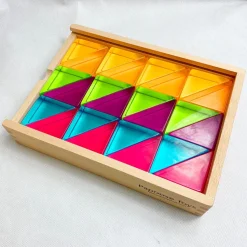 Papoose Lucite Large Triangles 24pc Set