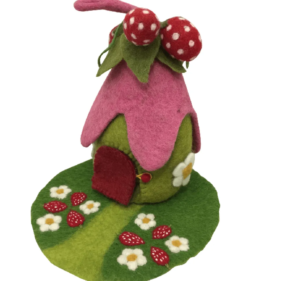 Papoose Toys Strawberry House + Mat