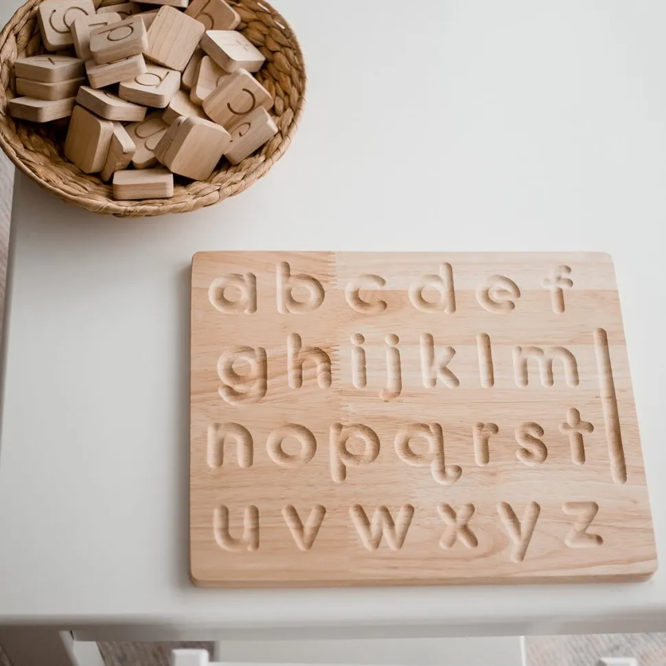 QToys Lower case Letter Tracing board