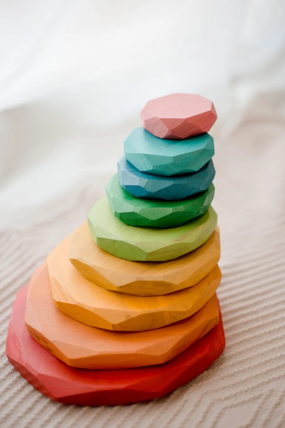 QToys Natural Color Stacking Stones