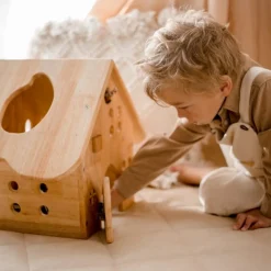 QToys Wooden Barn House
