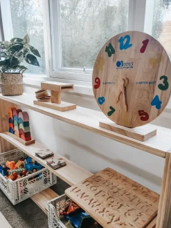 QToys Wooden Clocks