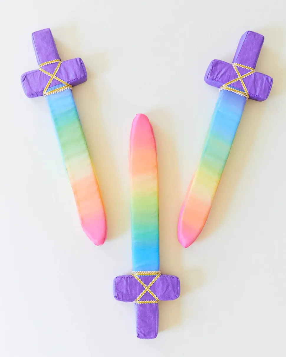 Sarah's Silk Soft Sword - Rainbow