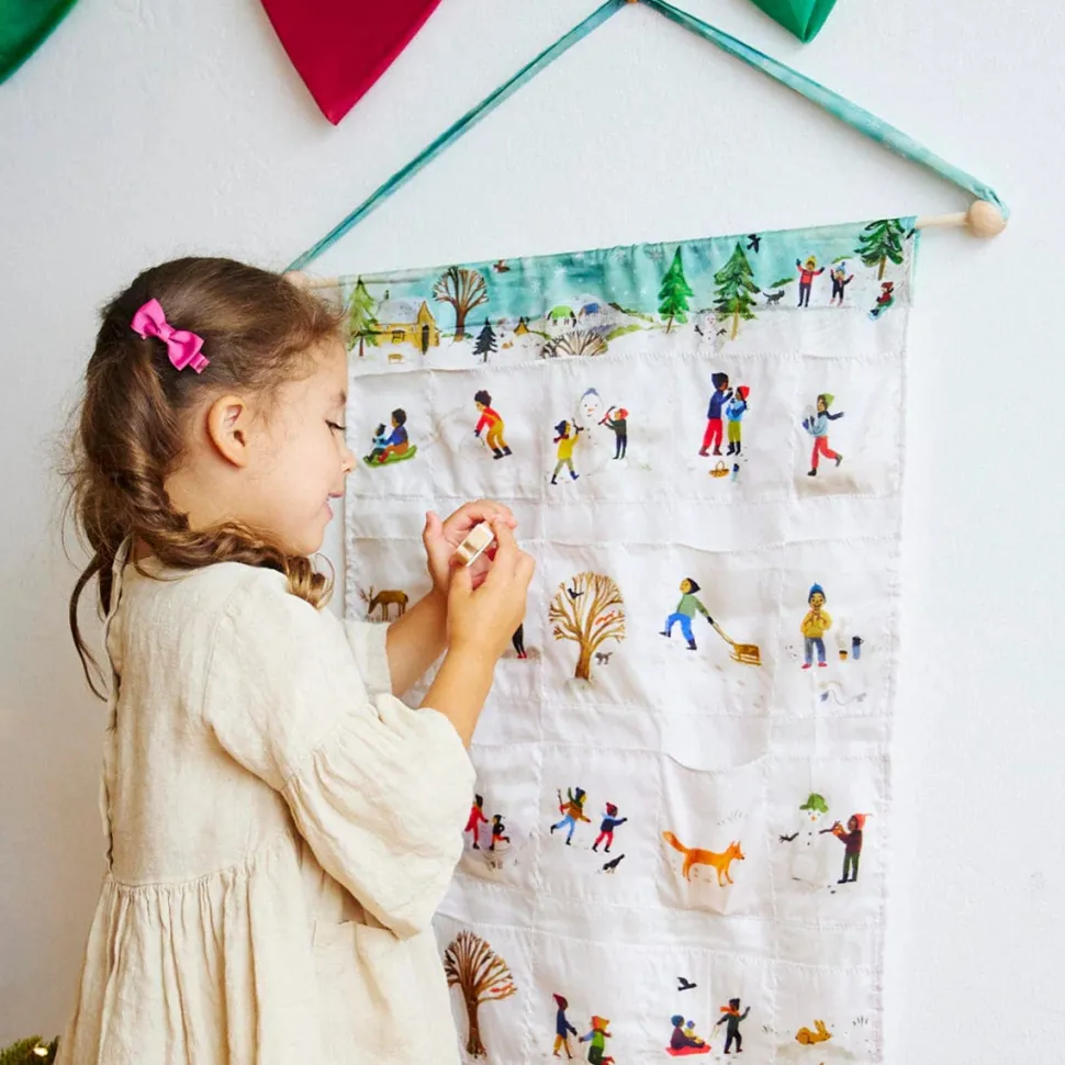 Sarah's Silks Advent Calendar Illustrated by Gemma Koomen- Snowy Day