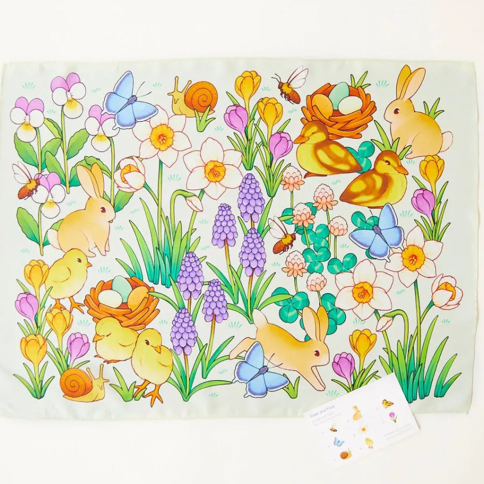 Sarah’s Silks Bunny & Egg Seek & Find Playsilk