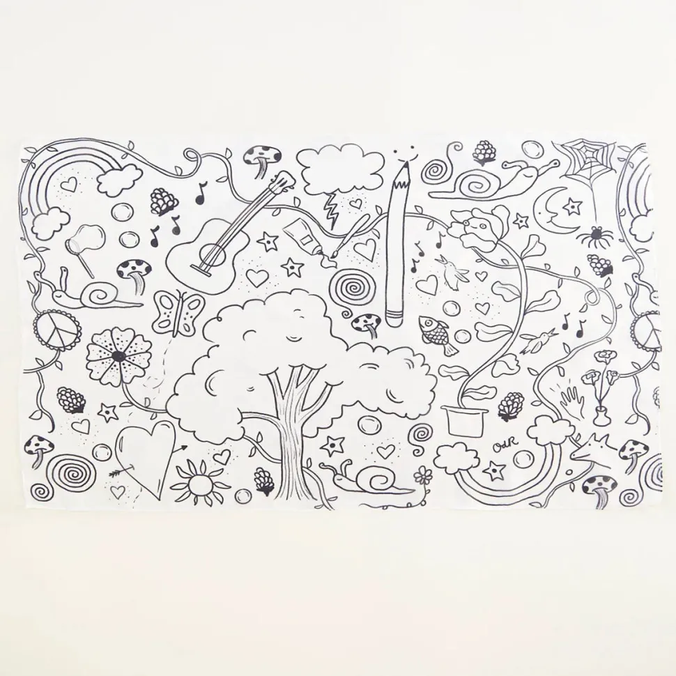 Sarah's Silks Coloring Playsilk + Markers