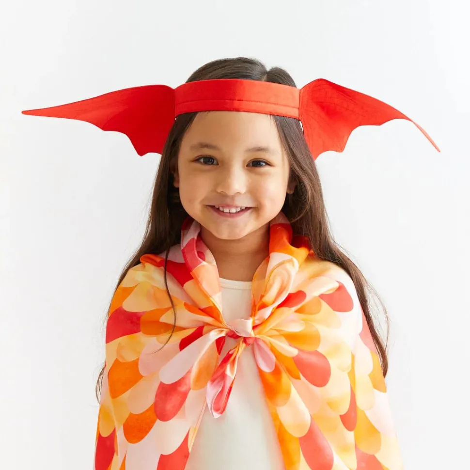 Sarah's Silks Ears Dinosaur Red