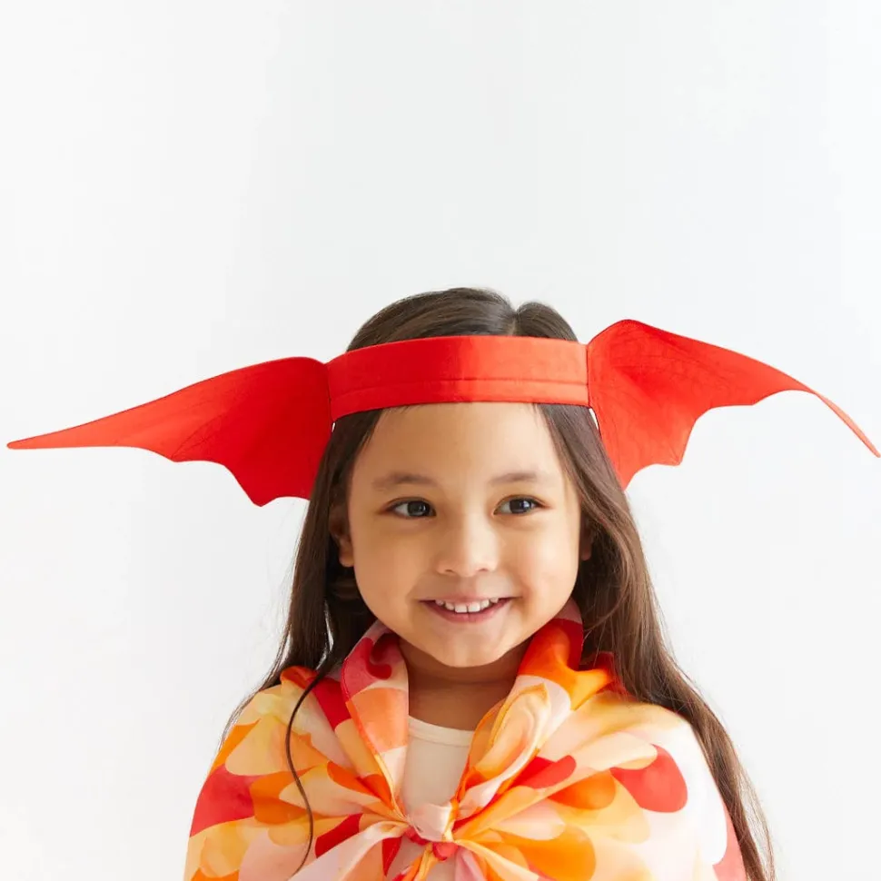 Sarah's Silks Ears Dinosaur Red