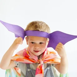 Sarah's Silks Ears Dinosaur Purple