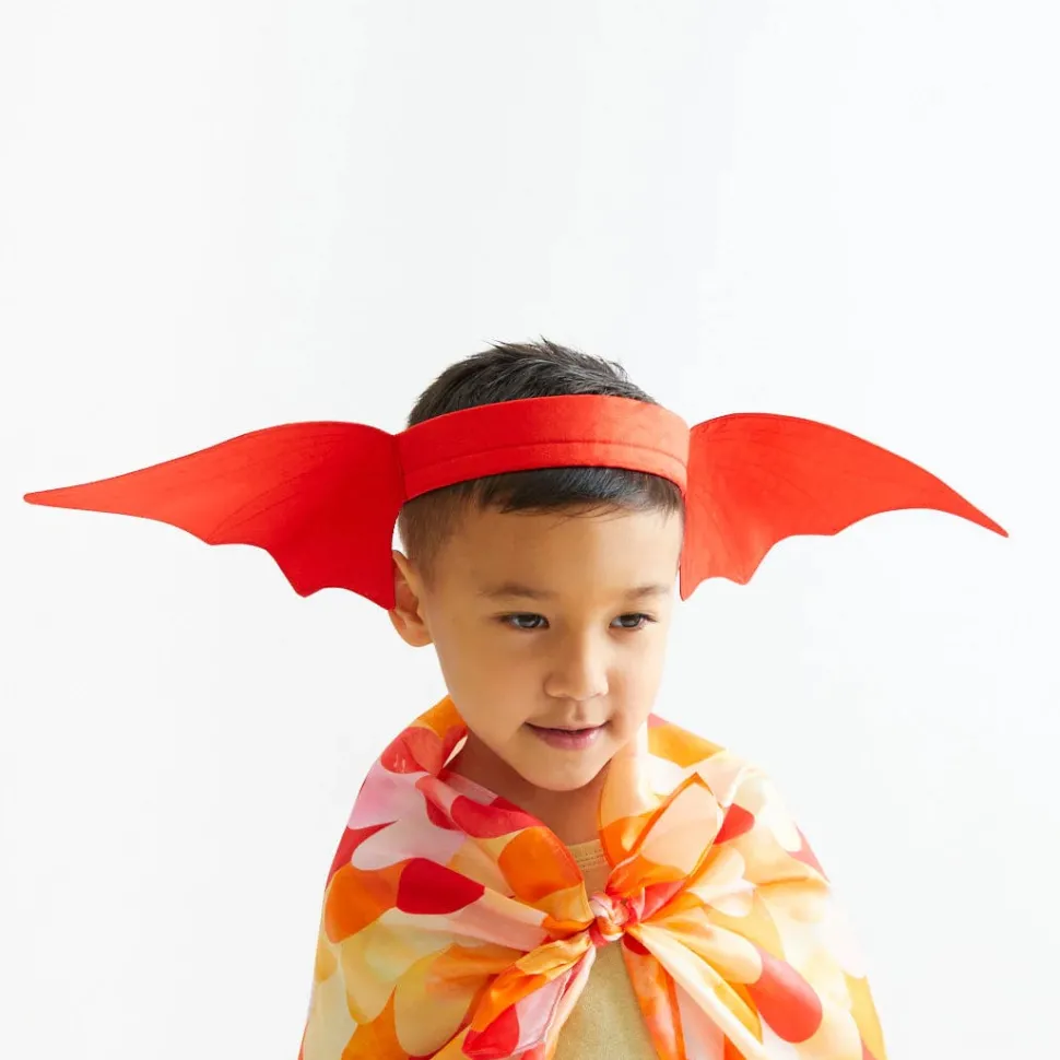 Sarah's Silks Ears Dinosaur Red