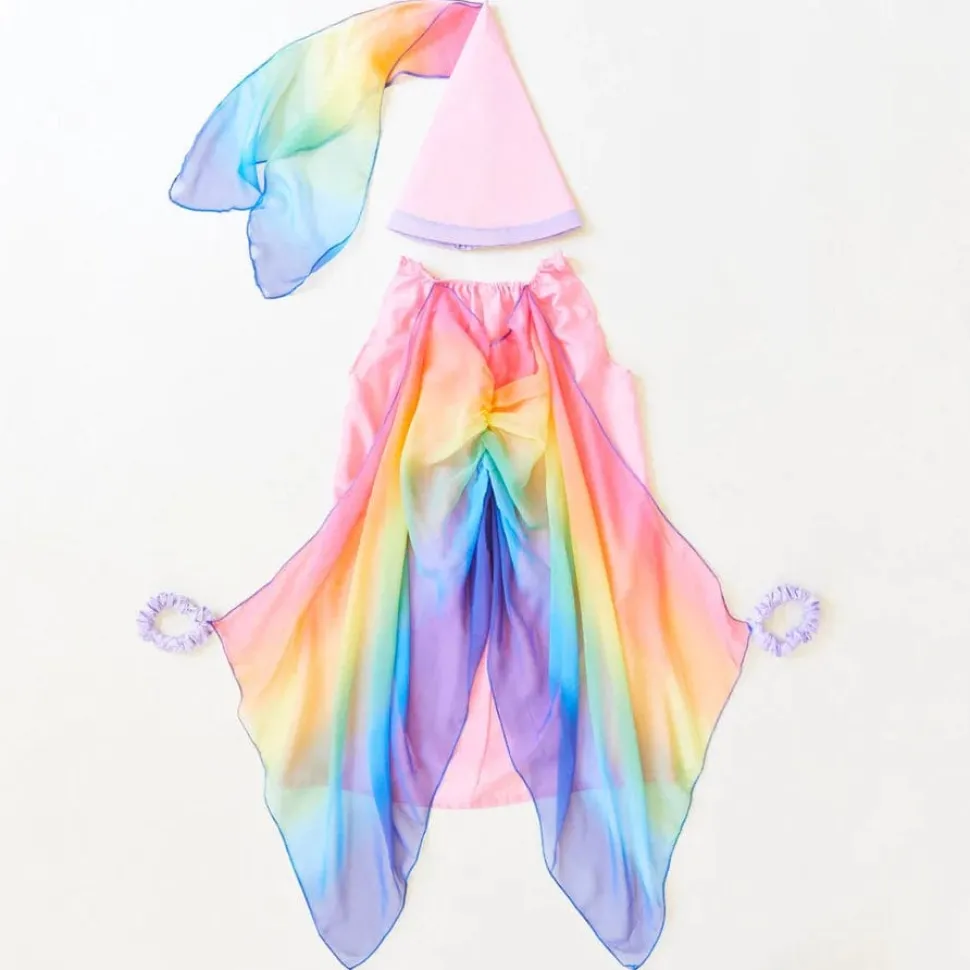 Sarah's Silks Fairy Dress - Pink Rainbow