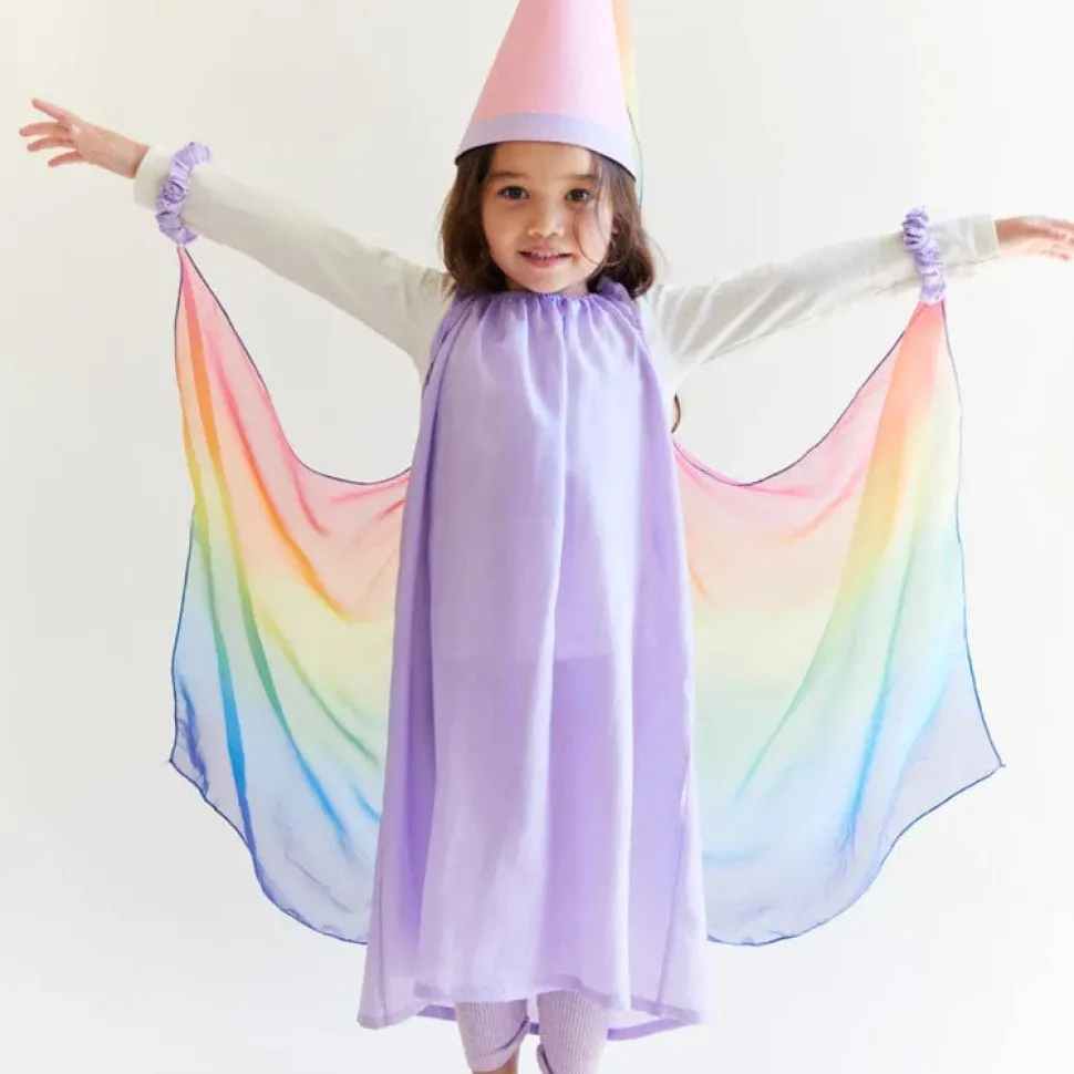 Sarah's Silks Fairy Dress - Lavender Rainbow