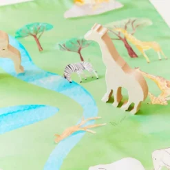 Sarah's Silks Mini Playsilk - Safari Playmap